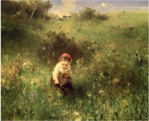 Young Girl in a Field