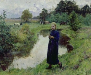 Young Girl in the Fields