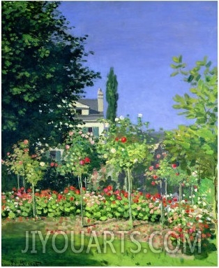 Flowering Garden at Sainte Adresse, circa 1866