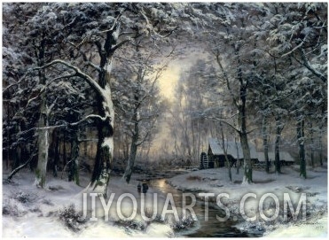 Wooded Winter Landscape, c.1899