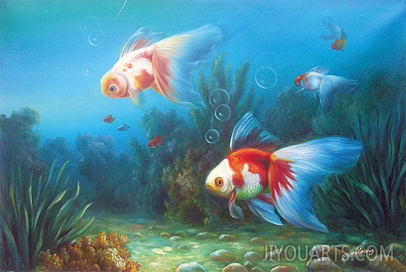 deep sea fish Oil Painting 100% Handmade Museum Quality0013