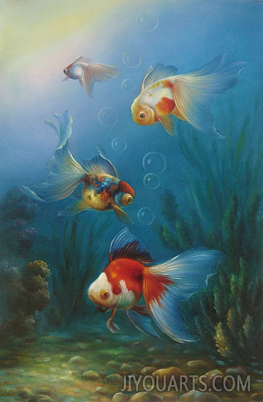deep sea fish Oil Painting 100% Handmade Museum Quality0017