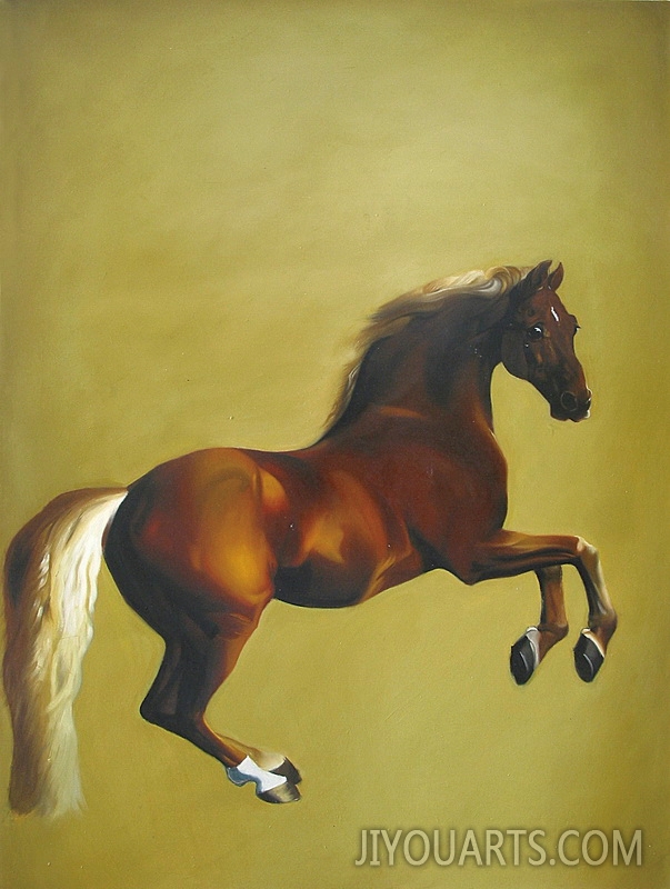 horse painting,100% handmade oil painting