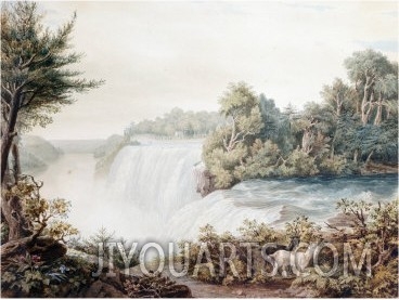 Niagara Falls, View of the American Fall, Taken from Goat Island, circa 1831