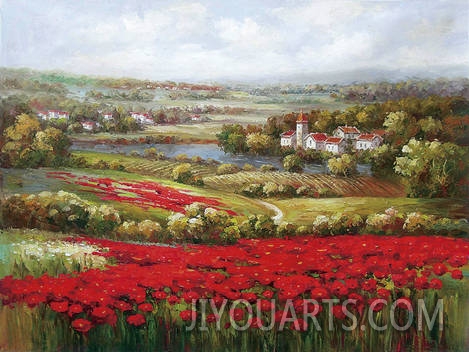 Landscape Oil Painting 100% Handmade Museum Quality0001