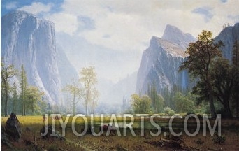 Looking Up the Yosemite Valley
