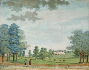 The Great House and Park at Chawton, circa 1700 (Gouache)