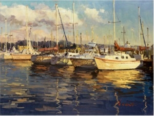 Boats on Glassy Harbor