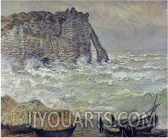 Rough Sea at Etretat, 1883