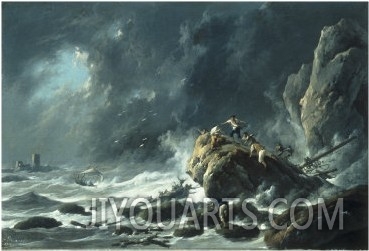 A Storm on a Rocky Coast, 1788