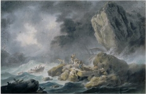 Storm and Shipwrecks, Painting Held at the Palatine Gallery, Palazzo Pitti, Florence
