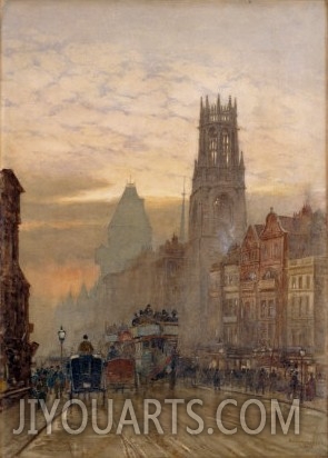 Fleet Street by Temple Bar, 1898
