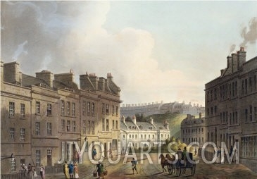 Marlborough Street, from  Bath Illustrated by a Series of Views