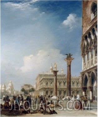 A View of La Zecca with Palazzo Ducale, Venice