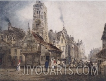 View of a Market Square, c.1832