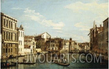 The Grand Canal, Venice, Looking Southwest from a Point Near the Rialto Bridge