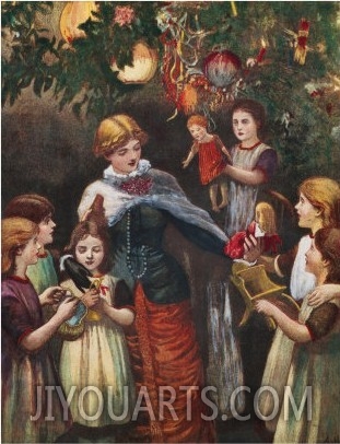 Gathering Around the Christmas Tree