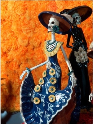 Day of the Dead Offering in Museum of Fine Mexican Art, Mexico