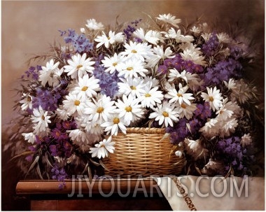 Daisies and Delphiniums