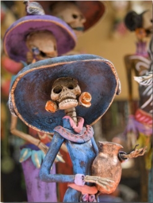 Detail of Figurines on Sale for the Day of the Dead Celebration, San Miguel De Allende, Guanajuato1