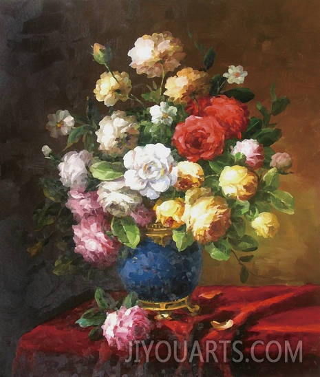 classical flower oil painting 0014