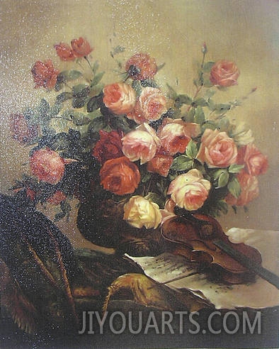 classical flower oil painting 0026