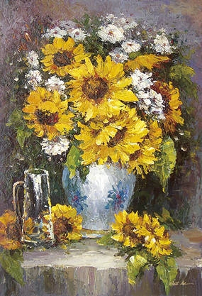 modern flower oil painting 0012