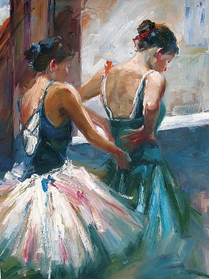 People Oil Painting 100% Handmade Museum Quality 0066