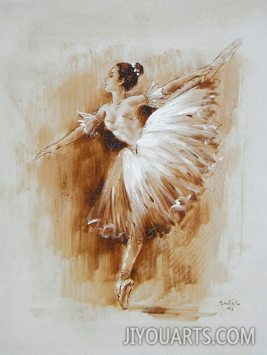 Nude Oil Painting 100% Handmade Museum Quality 0031,abstract ballet dancer