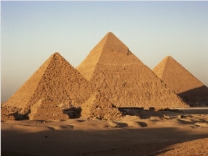 Pyramids at Sunset, Giza, Unesco World Heritage Site, Near Cairo, Egypt, North Africa, Africa