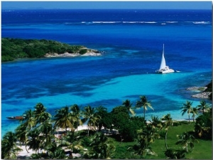 Tobago Cays Seen from Petit Rameau, Tobago Cays