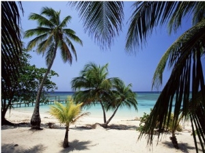West Bay at the Western Tip of Roatan, Largest of the Bay Islands, Honduras, Caribbean