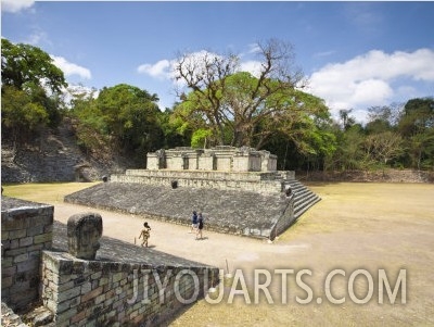 Ball Court, Central Plaza, Copan, UNESCO World Heritage Site, Honduras, Central America