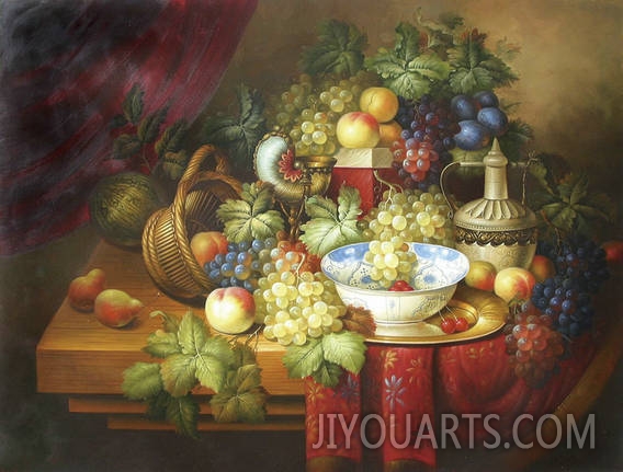 still life with fruits on the table