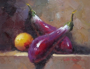 still life,eggplants1