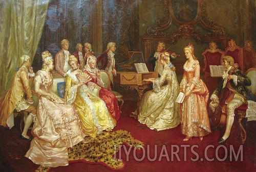 a music party in the palace