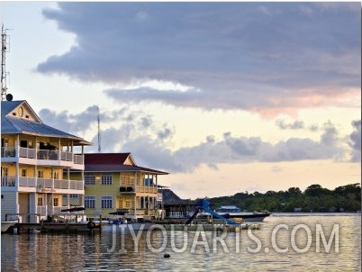 Waterfront Hotels, Colon Island (Isla Colon), Bocas Del Toro Province, Panama, Central America