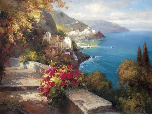 Mediterranean Oil Painting 0017