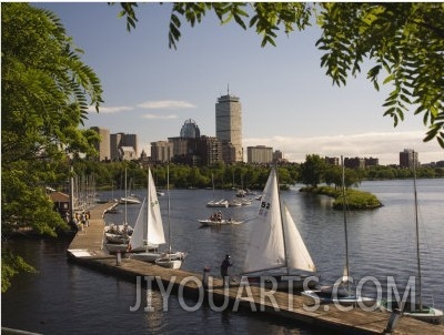 Boating on the Charles River, Boston, Massachusetts, New England, USA