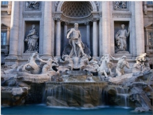 Trevi Fountain, Created by Nicola Salvi, Rome, Italy