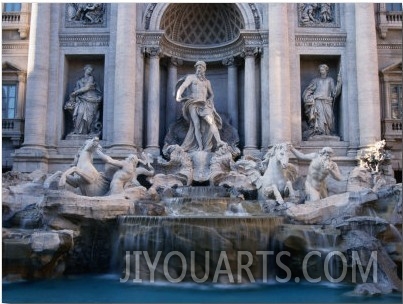 Trevi Fountain, Created by Nicola Salvi, Rome, Italy