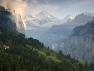 Wengen and Lauterbrunnen Valley, Berner Oberland, Switzerland