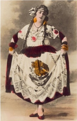 Dancer with Mexican Flag Dress