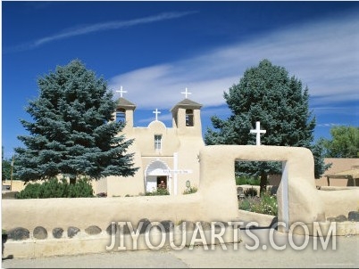Exterior of San Francisco De Asis Christian Church, Taos, New Mexico, USA