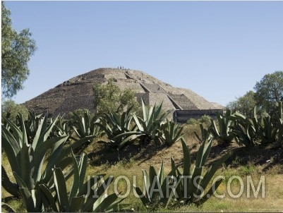 Pyramid of the Moon, Teotihuacan, 150Ad to 600Ad and Later Used by the Aztecs, North of Mexico City