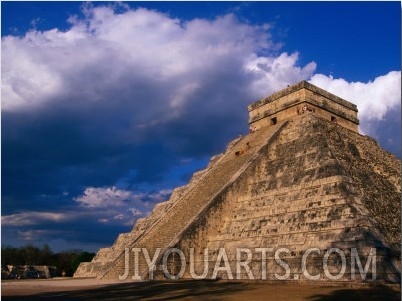 The Castle (El Castillo), Also Known as Pyramid of Kukulcan, Chichen Itza, Mexico