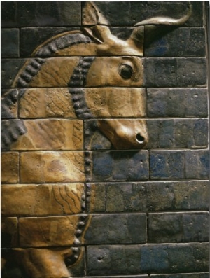 Babylonian Wall Tiles, Babylon, Iraq, Middle East