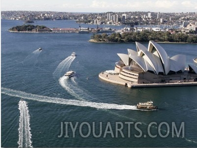 Ferries Pass the Sydney Opera House