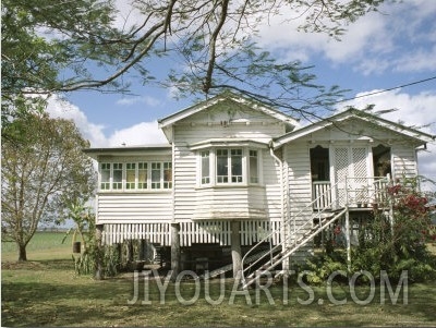 Queenslander, a Rural House, Near Mackay, Queensland, Australia