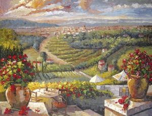 Landscape Oil Painting,Villages oil paintings0005